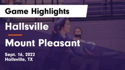 Hallsville  vs Mount Pleasant  Game Highlights - Sept. 16, 2022