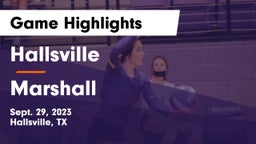 Hallsville  vs Marshall  Game Highlights - Sept. 29, 2023