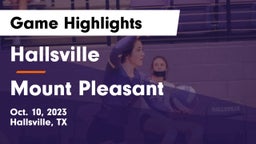Hallsville  vs Mount Pleasant  Game Highlights - Oct. 10, 2023