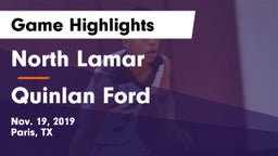 North Lamar  vs Quinlan Ford  Game Highlights - Nov. 19, 2019