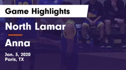 North Lamar  vs Anna  Game Highlights - Jan. 3, 2020