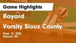 Bayard  vs Varsity Sioux County Game Highlights - Sept. 12, 2020