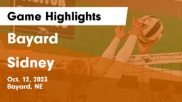 Bayard  vs Sidney  Game Highlights - Oct. 12, 2023