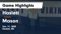Haslett  vs Mason  Game Highlights - Jan. 31, 2020