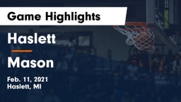 Haslett  vs Mason  Game Highlights - Feb. 11, 2021