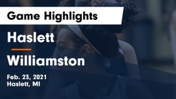 Haslett  vs Williamston  Game Highlights - Feb. 23, 2021