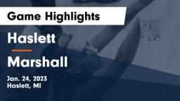 Haslett  vs Marshall  Game Highlights - Jan. 24, 2023