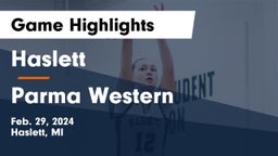 Haslett  vs Parma Western  Game Highlights - Feb. 29, 2024