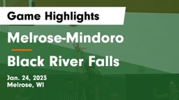 Melrose-Mindoro  vs Black River Falls  Game Highlights - Jan. 24, 2023