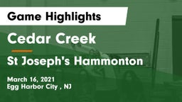 Cedar Creek  vs St Joseph's Hammonton Game Highlights - March 16, 2021