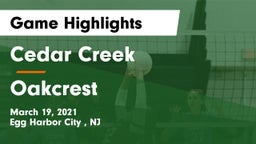 Cedar Creek  vs Oakcrest  Game Highlights - March 19, 2021