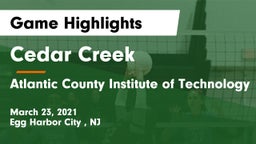 Cedar Creek  vs Atlantic County Institute of Technology Game Highlights - March 23, 2021