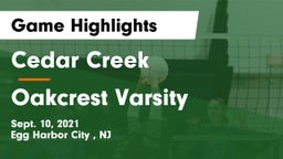 Cedar Creek  vs Oakcrest Varsity Game Highlights - Sept. 10, 2021