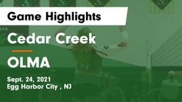 Cedar Creek  vs OLMA Game Highlights - Sept. 24, 2021