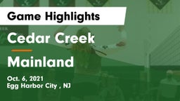 Cedar Creek  vs Mainland Game Highlights - Oct. 6, 2021