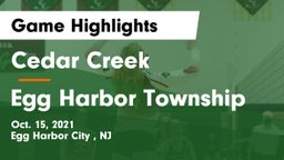 Cedar Creek  vs Egg Harbor Township Game Highlights - Oct. 15, 2021