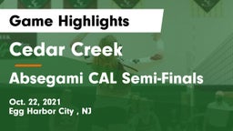 Cedar Creek  vs Absegami CAL Semi-Finals Game Highlights - Oct. 22, 2021