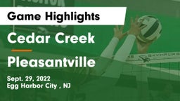 Cedar Creek  vs Pleasantville  Game Highlights - Sept. 29, 2022