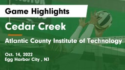 Cedar Creek  vs Atlantic County Institute of Technology Game Highlights - Oct. 14, 2022