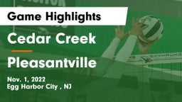 Cedar Creek  vs Pleasantville  Game Highlights - Nov. 1, 2022