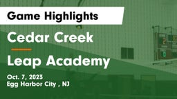 Cedar Creek  vs Leap Academy Game Highlights - Oct. 7, 2023