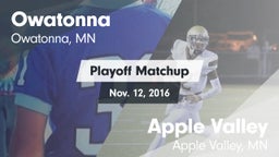 Matchup: Owatonna  vs. Apple Valley  2016