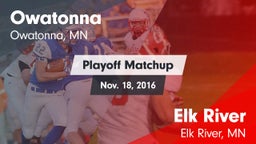 Matchup: Owatonna  vs. Elk River  2016
