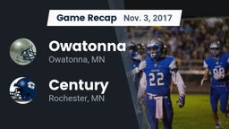 Recap: Owatonna  vs. Century  2017