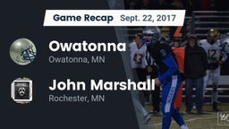 Recap: Owatonna  vs. John Marshall  2017