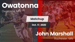 Matchup: Owatonna  vs. John Marshall  2020