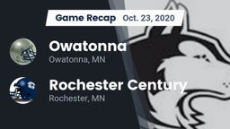 Recap: Owatonna  vs. Rochester Century  2020