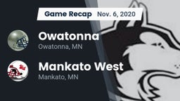 Recap: Owatonna  vs. Mankato West  2020