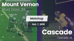 Matchup: Mount Vernon High vs. Cascade  2016