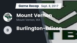 Recap: Mount Vernon  vs. Burlington-Edison 2017