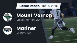 Recap: Mount Vernon  vs. Mariner  2018