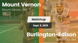 Matchup: Mount Vernon High vs. Burlington-Edison  2019