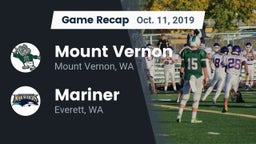 Recap: Mount Vernon  vs. Mariner  2019