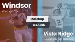 Matchup: Windsor  vs. Vista Ridge  2017