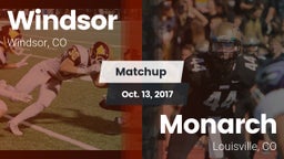 Matchup: Windsor  vs. Monarch  2017