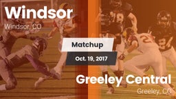 Matchup: Windsor  vs. Greeley Central  2017