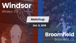 Matchup: Windsor  vs. Broomfield  2018