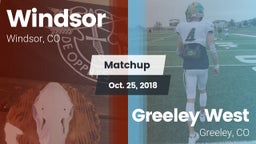 Matchup: Windsor  vs. Greeley West  2018