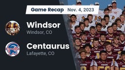 Recap: Windsor  vs. Centaurus  2023