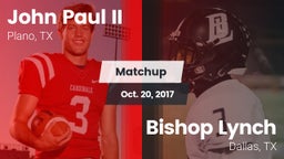 Matchup: John Paul II High vs. Bishop Lynch  2017