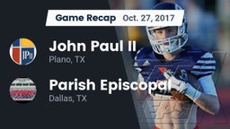 Recap: John Paul II  vs. Parish Episcopal  2017
