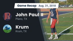 Recap: John Paul II  vs. Krum  2018