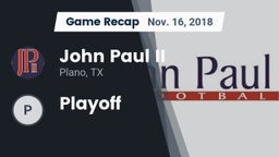 Recap: John Paul II  vs. Playoff 2018