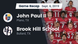 Recap: John Paul II  vs. Brook Hill School 2019