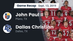 Recap: John Paul II  vs. Dallas Christian  2019