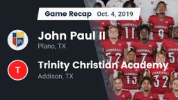 Recap: John Paul II  vs. Trinity Christian Academy  2019